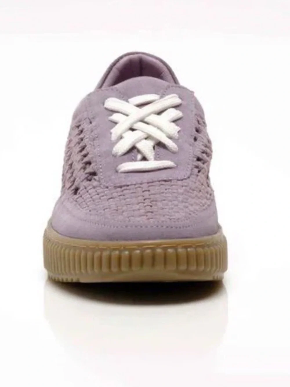 Free People | NWOT Wimberly Woven Dusty lavender suede Lace Up Sneakers Shoes 7
